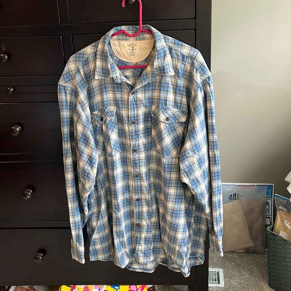 Red Head brand lightweight flannel, XL.